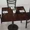 Flash Furniture Square Square High-Gloss Walnut Resin Table Top, 36" W, 36" L, 2" H, Resin, Walnut TP-WAL-3636-GG - alternate 8